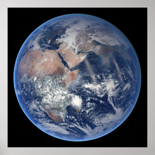 The Eastern Hemisphere On Planet Earth. Poster