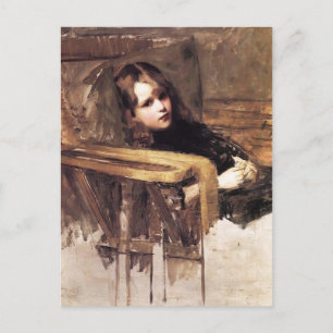 The Easy Chair by John William Waterhouse Postcard