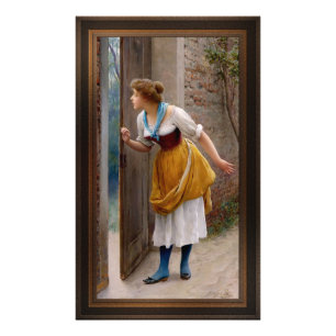 The Eavesdropper by Eugen von Blaas Photo Print