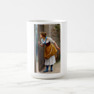 The Eavesdropper (by Eugene de Blaas) Coffee Mug