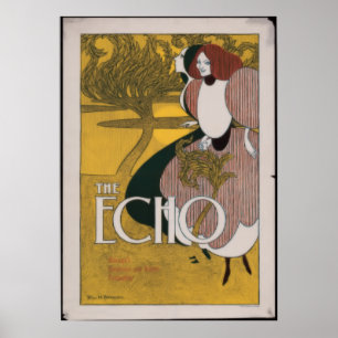 The echo by Will H. Bradley Poster