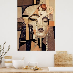 The Echo of “Virelle” – An Abstract Portrait Poster