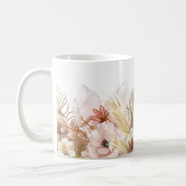 The Eco-Friendly Boho Flowers Mug (Left)