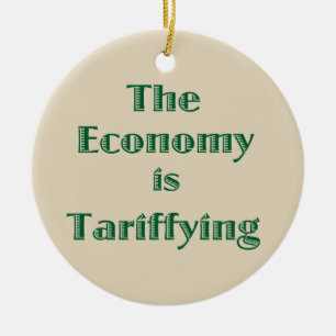 The Economy is Tariffying Ceramic Tree Decoration
