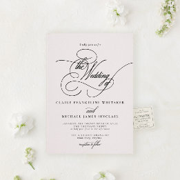 The Écriture Suite | Romantic Script Wedding