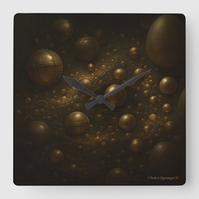 The Ecumene of the Spheres - Square Wall Clock (Front)