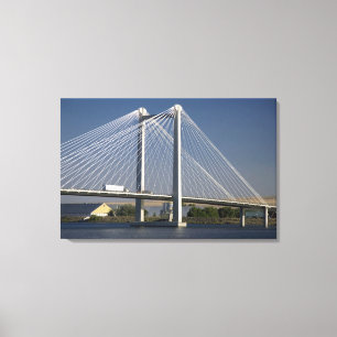 The Ed Hendler Bridge spans the Columbia River Canvas Print