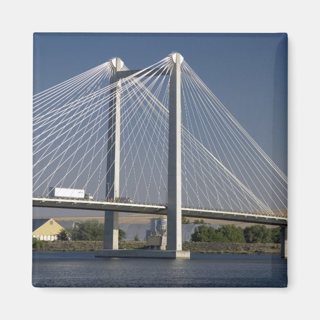 The Ed Hendler Bridge spans the Columbia River Magnet (Front)