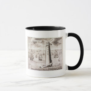 The Eddystone Lighthouse, engraved by Hendrick Hul Mug