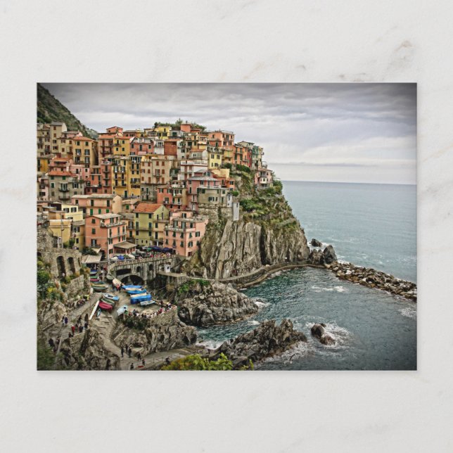 The Edge of Italy - Manarola - Cinque Terre Postcard (Front)
