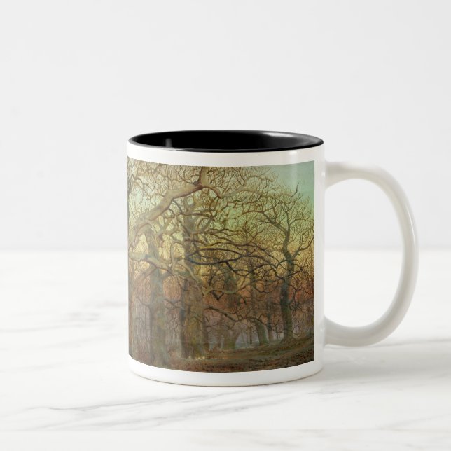 The Edge of Sherwood Forest, 1878 Two-Tone Coffee Mug (Right)