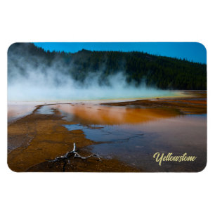 the edge of the Grand Prismatic Spring Yellowstone Magnet