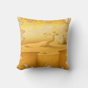"The Edge of the World" Adventure Motif Painting Cushion