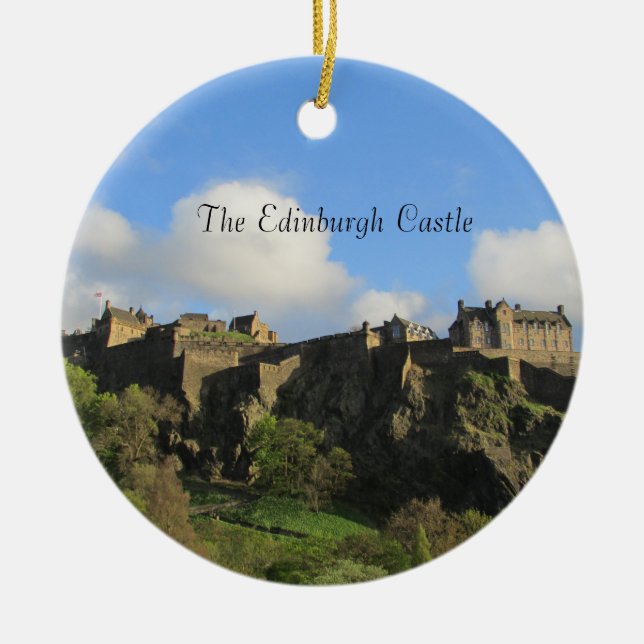 The Edinburgh Castle Christmas Ornament Keepsake (Front)