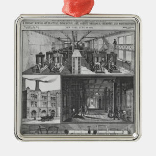 The Edison Electric Illuminating Co's Station Metal Tree Decoration