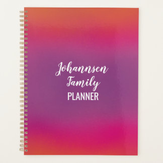 The Editable Family Planner - add your family name