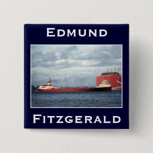 The Edmund Fitzgerald 15 Cm Square Badge