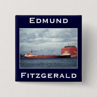 The Edmund Fitzgerald 15 Cm Square Badge