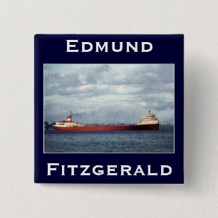 The Edmund Fitzgerald 15 Cm Square Badge