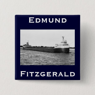 The Edmund Fitzgerald 15 Cm Square Badge