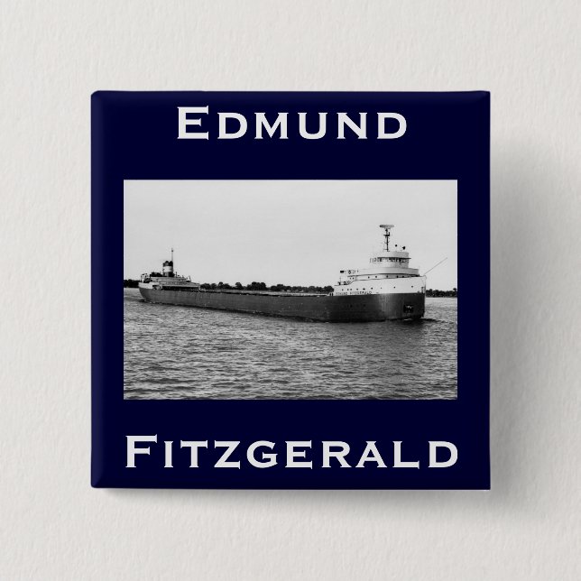 The Edmund Fitzgerald 15 Cm Square Badge (Front)