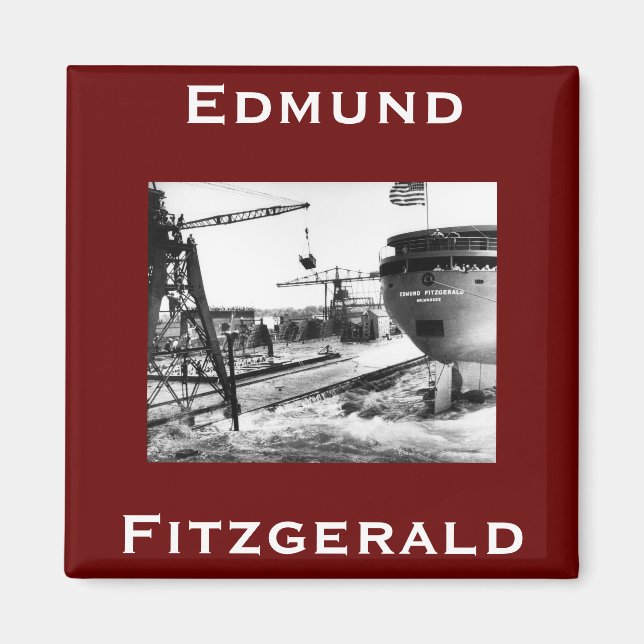 The Edmund Fitzgerald  Magnet (Front)