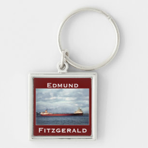 The Edmund Fitzgerald on the St. Clair River Key Ring