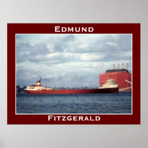 The Edmund Fitzgerald on the St. Clair River Poster