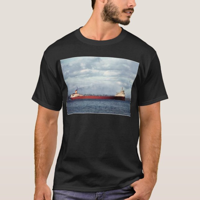 The Edmund Fitzgerald on the St. Clair River T-Shirt (Front)