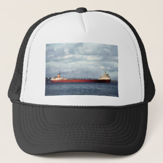 The Edmund Fitzgerald on the St. Clair River Trucker Hat