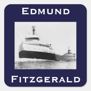 The Edmund Fitzgerald Square Sticker