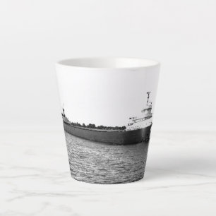 The Edmund Fitzgerald St. Clair River Vintage Latte Mug