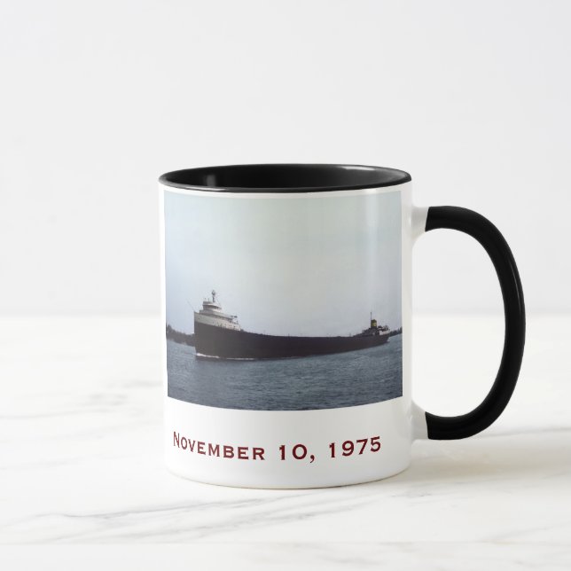 The Edmund Fitzgerald with Crew Names Mug (Right)