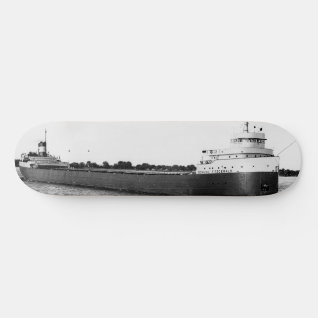 The Edmund Fitzgerald with Crew Names Skateboard (Horz)