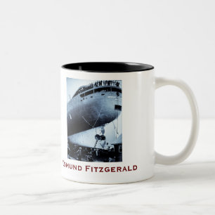 The Edmund Fitzgerald with Crew Names Two-Tone Coffee Mug