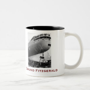 The Edmund Fitzgerald with Crew Names Two-Tone Coffee Mug