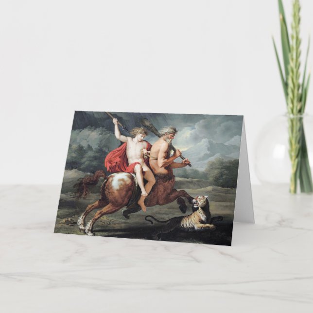The Education of Achilles Fine Art Greetings Card (Front)