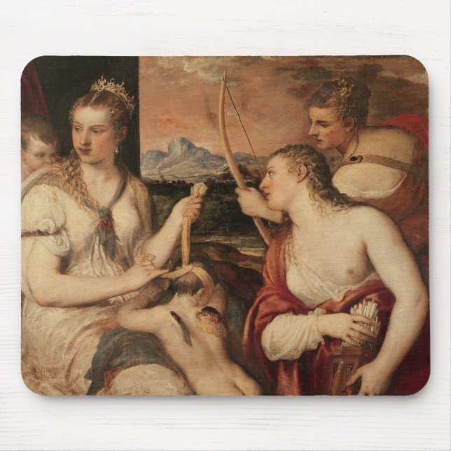 The Education of Cupid, c.1565 Mouse Mat (Front)