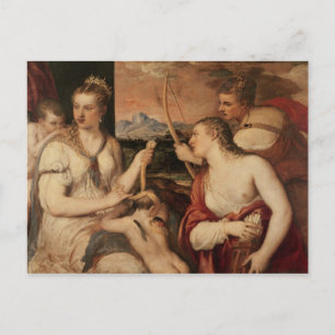 The Education of Cupid, c.1565 Postcard