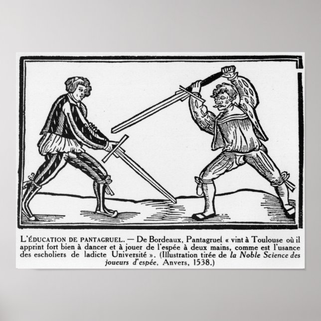 The Education of Pantagruel, illustration Poster (Front)
