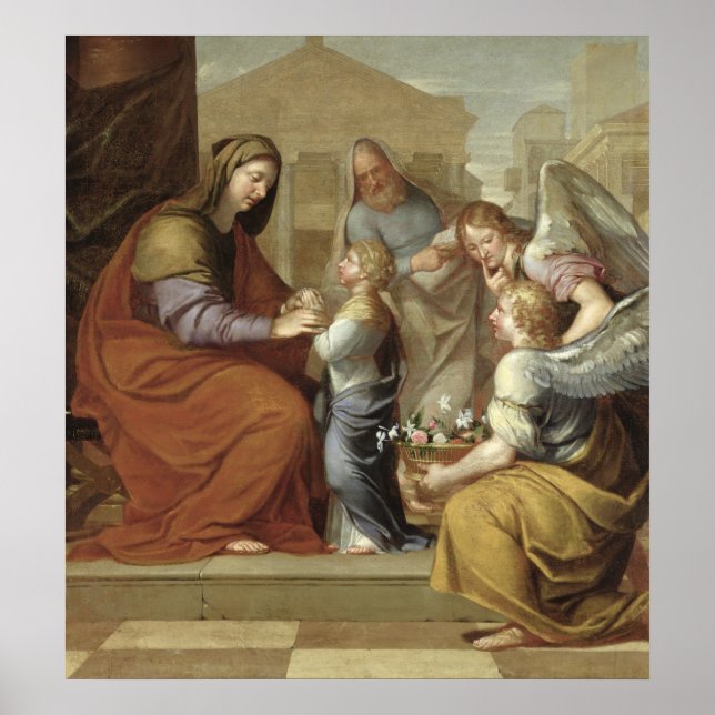 The Education of the Virgin, 1658 Poster (Front)