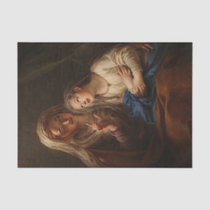 The Education of the Virgin Mary by Coypel Tissue Paper