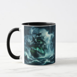 The Eerie Flying Dutchman A Ghost Ship of the Sea Mug