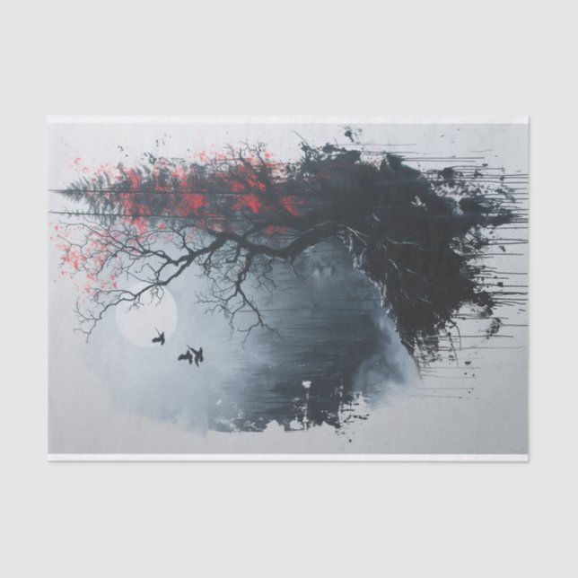 The Eerie Woods Tissue Paper (Front)