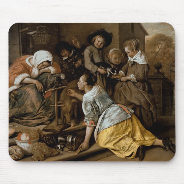 The Effects of Intemperance, c.1663-65 Mouse Mat (Front)