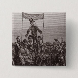 The Effigy of the Last Landlord 15 Cm Square Badge