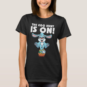 The Egg Hunt Is On Bunny Cute Easter Boys Kids Tod T-Shirt