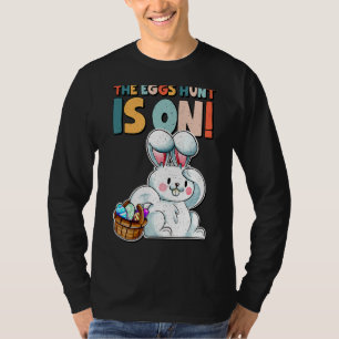 The Egg Hunt Is On Bunny Saurus Monster Truck East T-Shirt