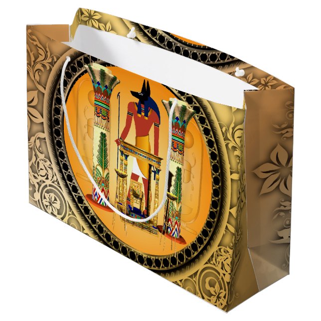 The egypt god anubis large gift bag (Back Angled)