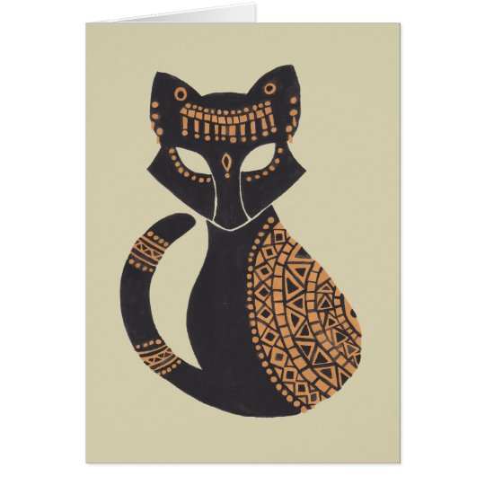 The Egyptian Cat Card